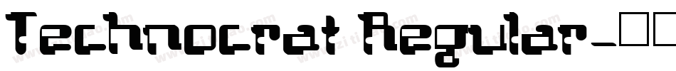 Technocrat Regular字体转换